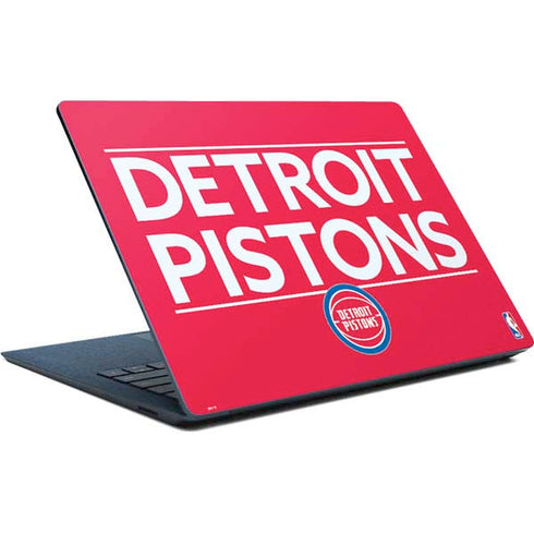 NBA Detroit Pistons Standard - Red Surface Laptop Skin